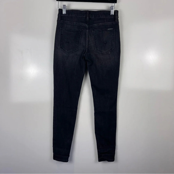 Hudson Natalie Mid Rise Super Skinny Ankle Jeans Distressed Size 24 - Picture 5 of 9